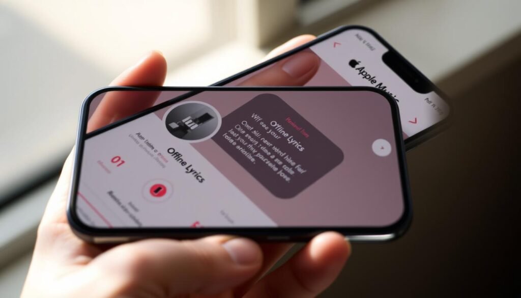 Apple Music offline lyrics